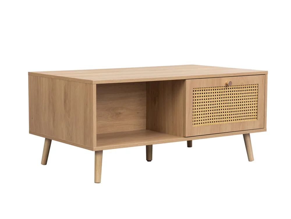 Birlea Birlea Croxley Rattan and Oak Coffee table