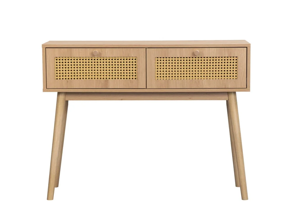 Birlea Birlea Croxley Rattan and Oak Console table