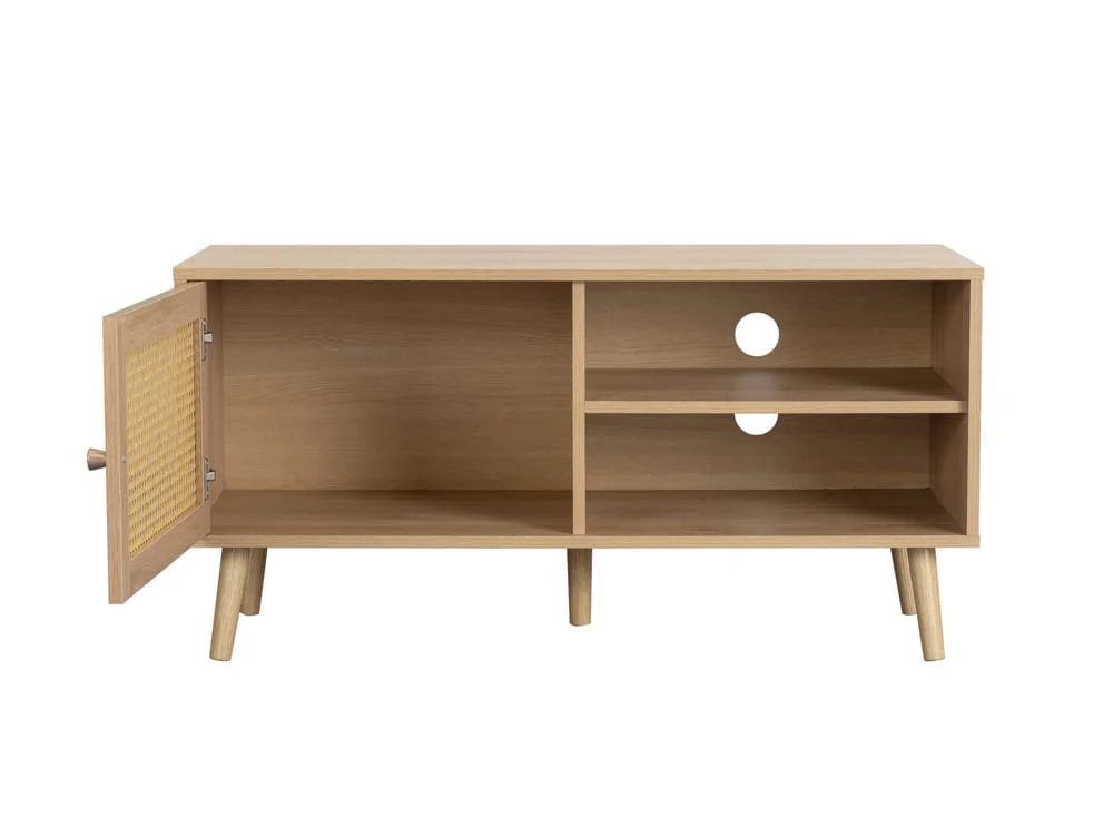 Birlea Birlea Croxley Rattan and Oak Small TV Unit