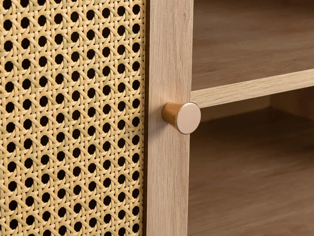 Birlea Birlea Croxley Rattan and Oak Small TV Unit