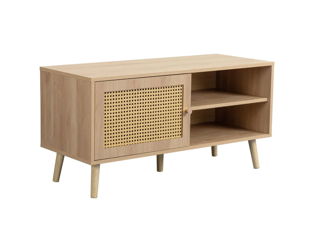 Birlea Birlea Croxley Rattan and Oak Small TV Unit