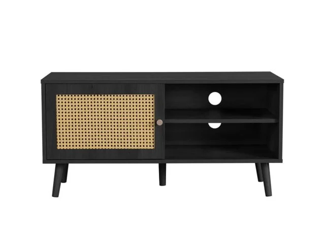 Birlea Birlea Croxley Rattan and Black Small TV Unit