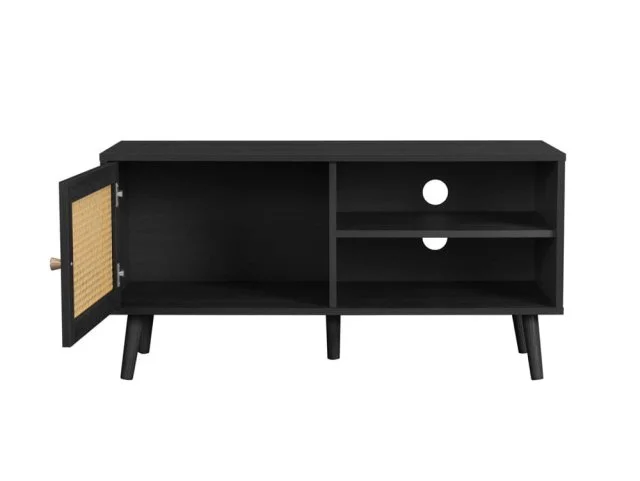 Birlea Birlea Croxley Rattan and Black Small TV Unit