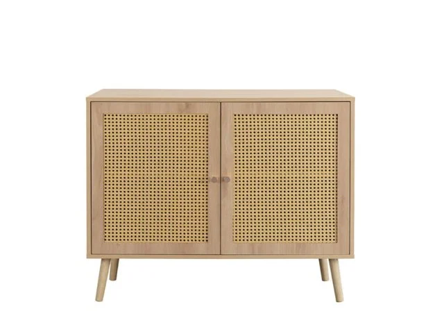 Birlea Birlea Croxley Rattan and Oak 2 Door Sideboard