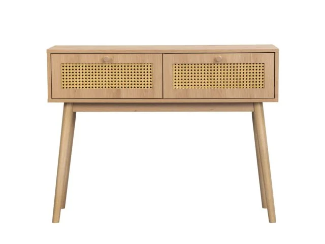 Birlea Birlea Croxley Rattan and Oak Console table