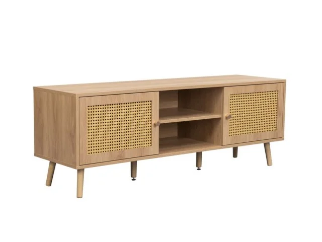 Birlea Birlea Croxley Rattan and Oak Large TV Unit