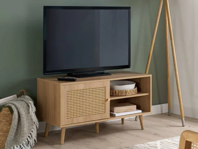 Birlea Birlea Croxley Rattan and Oak Small TV Unit