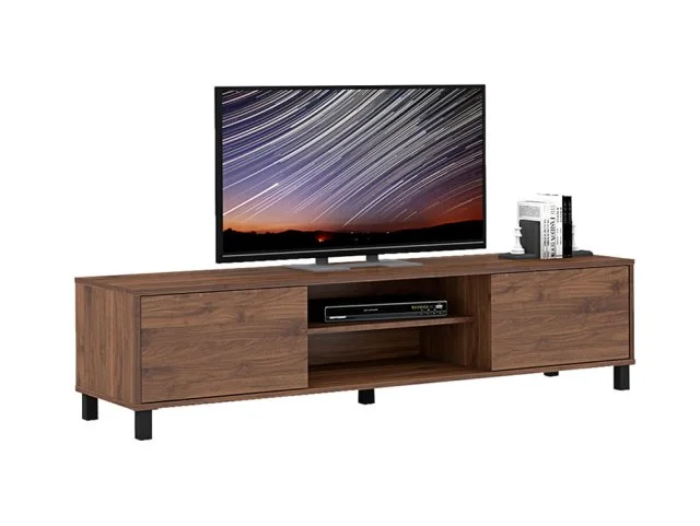 Kidsaw Kidsaw Andes Dark Oak Wooden 2 Door TV Cabinet