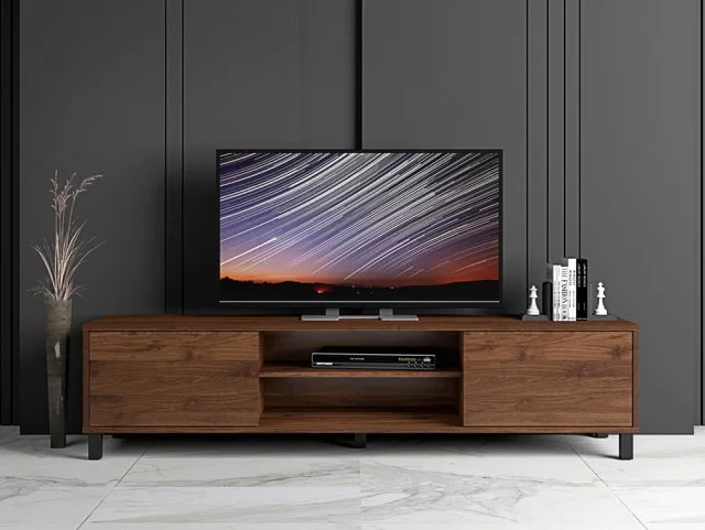 Kidsaw Kidsaw Andes Dark Oak Wooden 2 Door TV Cabinet