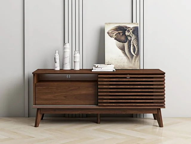 Kidsaw Kidsaw Beijing Walnut 1 Door Small TV Cabinet