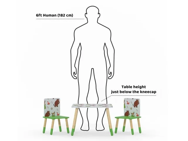 Kidsaw Kidsaw Gruffalo Pattern Table and Chairs