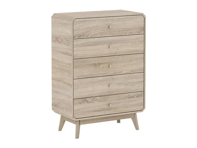 Kidsaw Kidsaw Janeiro Oak 5 Drawer Chest of Drawers