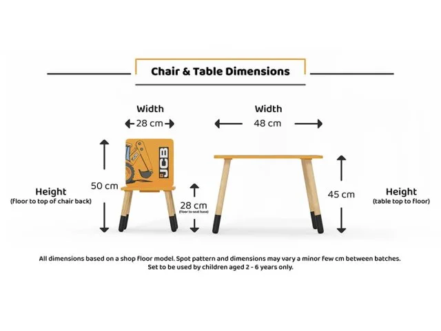 Kidsaw Kidsaw JCB Table and Chairs