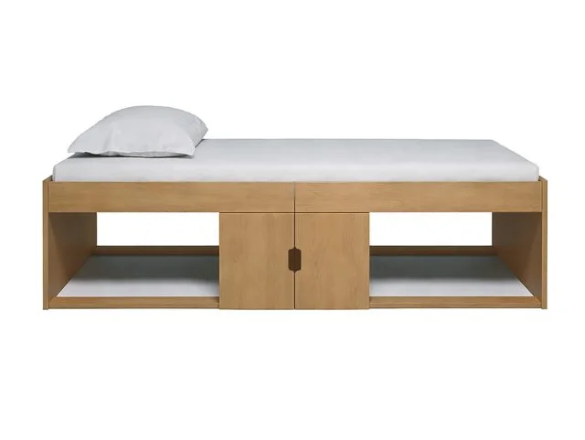 Kidsaw Kidsaw Low Cabin Oak Bed Frame