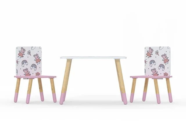 Kidsaw Kidsaw Peppa Pig Pattern Table and Chairs