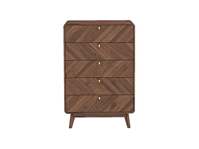 Kidsaw Kidsaw Petra Walnut 4 Drawer Chest of Drawers