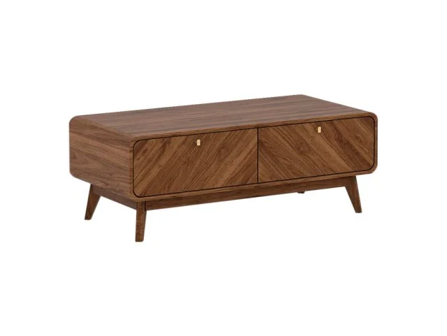 Kidsaw Kidsaw Petra Walnut 2 Drawer Coffee Table