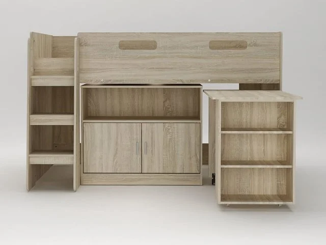 Kidsaw Kidsaw Wellington Oak Mid Sleeper Bed Frame