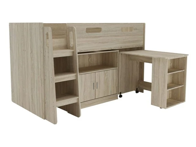 Kidsaw Kidsaw Wellington Oak Mid Sleeper Bed Frame