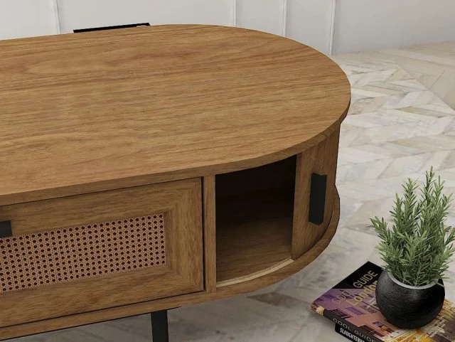Kidsaw Kidsaw Yucatan Oak 2 Door Coffee Table