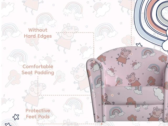 Kidsaw Kidsaw Peppa Pig Pink Children's Mini Chair