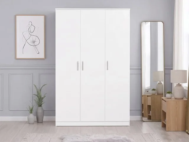 Seconique Seconique Dakota White 4 Door Wardrobe