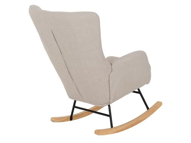 Seconique Seconique Hayden Beige Fabric Rocking Chair