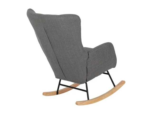 Seconique Seconique Hayden Dark Grey Fabric Rocking Chair