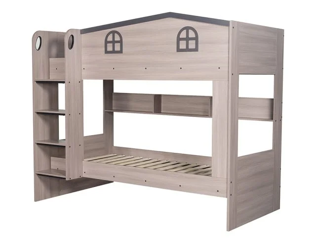 Seconique Seconique Hector Ash Grey Wooden Bunk Bed Frame
