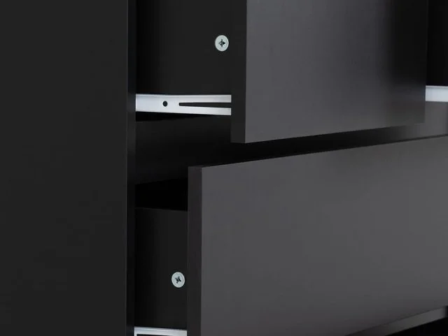 Seconique Seconique Malvern Black 3+2 Drawer Chest of Drawers