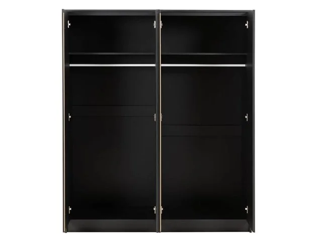 Seconique Seconique Malvern Black 4 Door Wardrobe