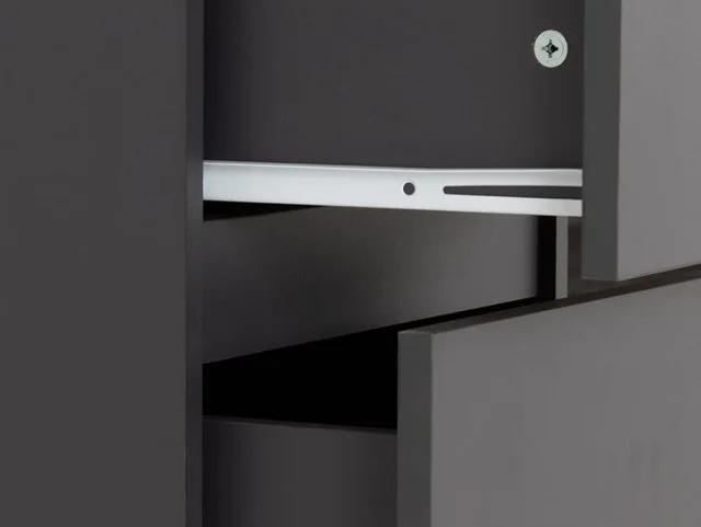 Seconique Seconique Malvern Grey 5 Drawer Narrow Chest of Drawers