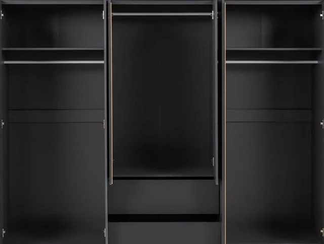 Seconique Seconique Malvern Grey 6 Door 2 Drawer Wardrobe
