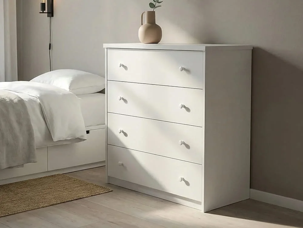 Core Core Erin White 4 Drawer Chest of Drawers