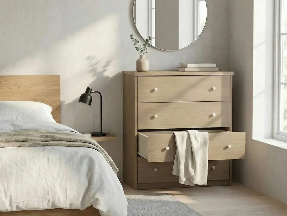 Core Core Freya Oak 4 Drawer Chest of Drawers