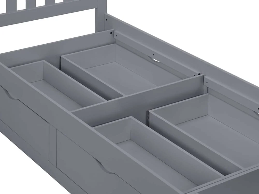 Birlea Birlea Appleby Grey Wooden 4 Drawer Storage Bed Frame