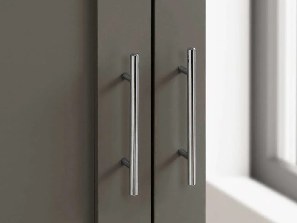 Birlea Birlea Highgate Dark Grey and Oak Effect 2 Door Wardrobe