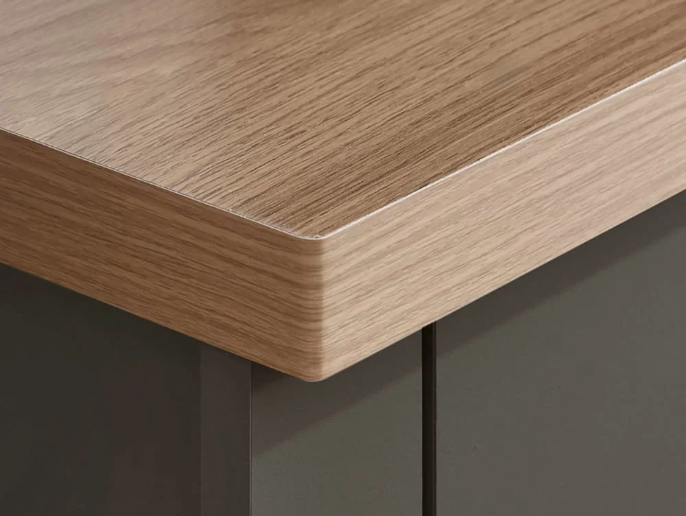 Birlea Birlea Highgate Dark Grey and Oak Effect 2 Door 2 Drawer Sideboard