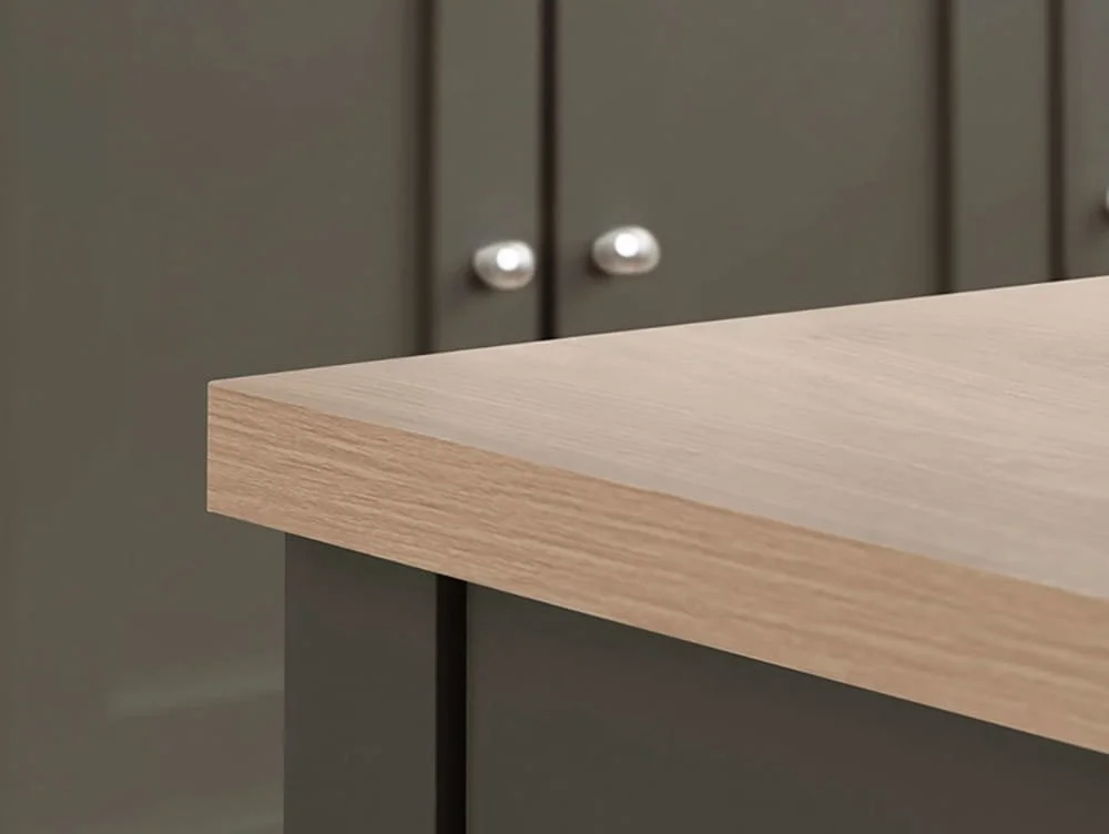 Birlea Birlea Highgate Dark Grey and Oak Effect 2 Drawer Coffee Table