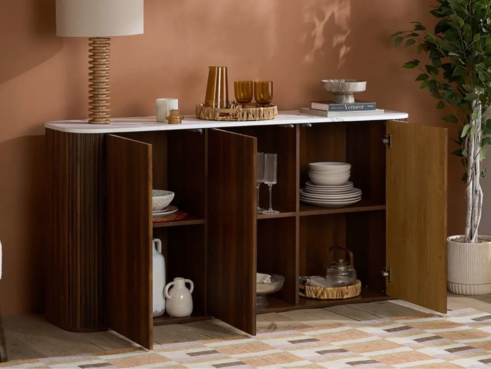 Birlea Birlea Russo Walnut 3 Door Sideboard