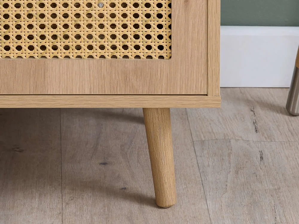 Birlea Birlea Croxley Rattan and Oak Large TV Unit