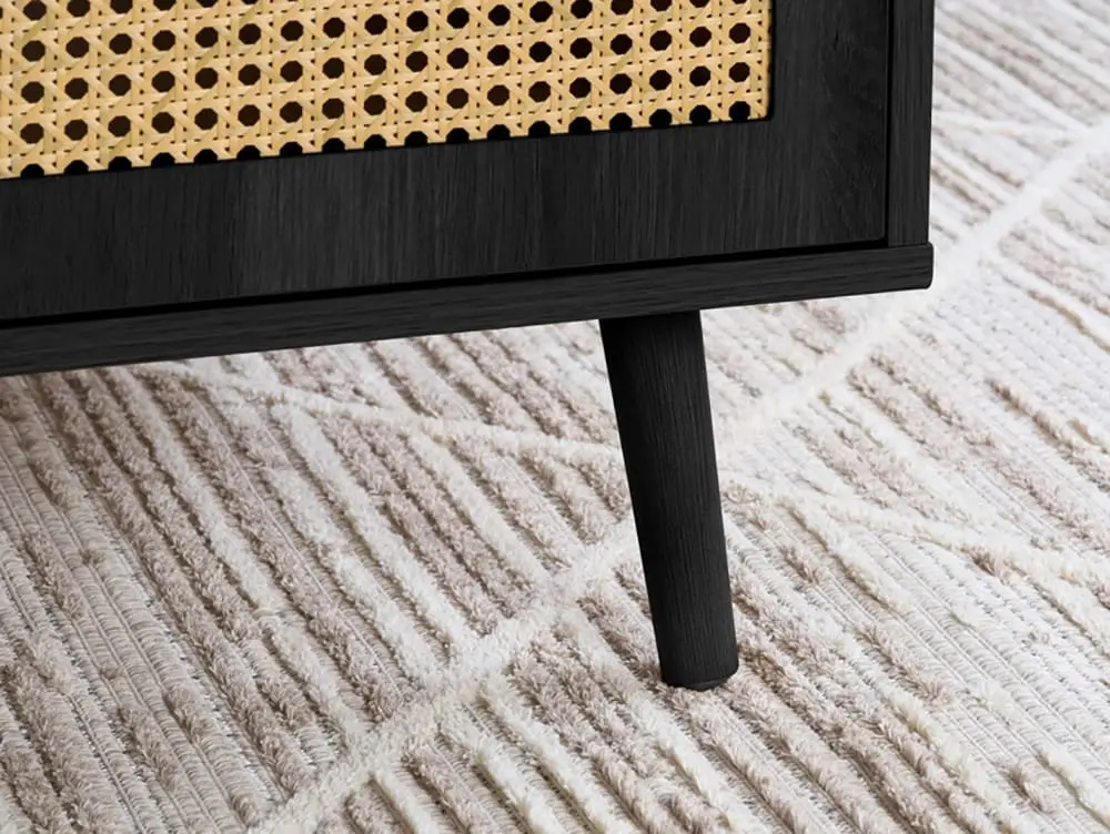 Birlea Birlea Croxley Rattan and Black Coffee table