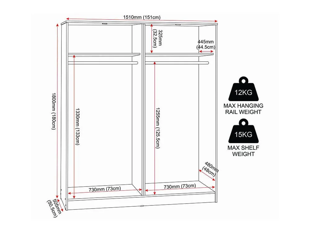 Seconique Seconique Malvern Sonoma Oak 4 Door Wardrobe