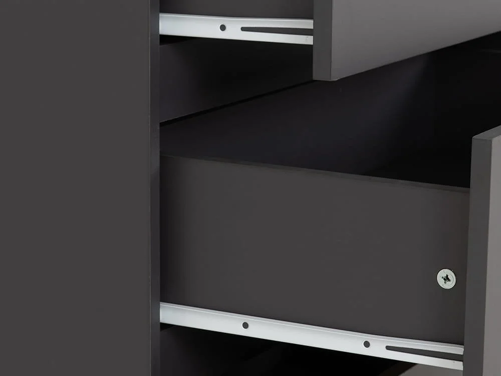Seconique Seconique Malvern Grey 3+2 Drawer Chest of Drawers