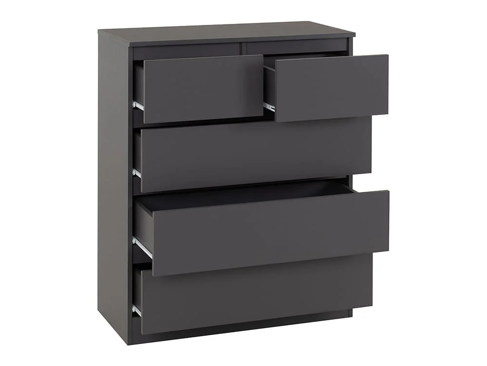Seconique Seconique Malvern Grey 3+2 Drawer Chest of Drawers