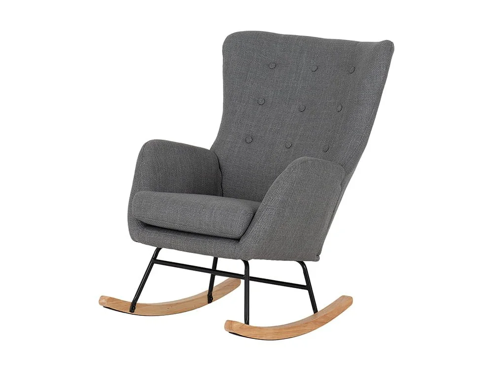 Seconique Seconique Hayden Dark Grey Fabric Rocking Chair