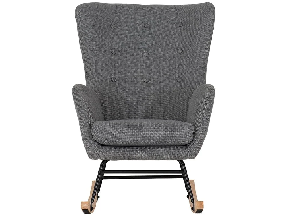 Seconique Seconique Hayden Dark Grey Fabric Rocking Chair