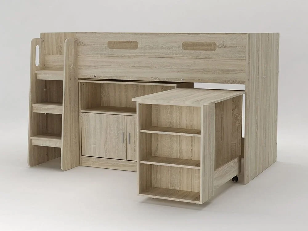 Kidsaw Kidsaw Wellington Oak Mid Sleeper Bed Frame