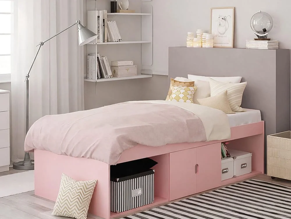 Kidsaw Kidsaw Low Cabin Pink Bed Frame