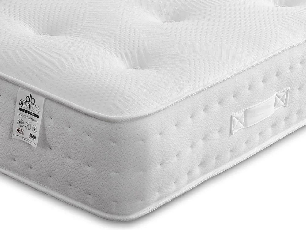 Dura Clearance - Dura Essentials Bamboo Natural Pocket 1000 5ft King Size Mattress
